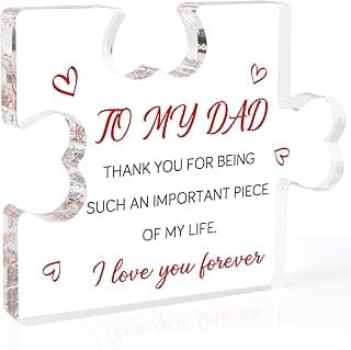 Father's Day Gifts for Dad, Dad Birthday Gift, Dad Gifts from Daughter Son, Dad Gifts for Fathers Day, Cool Gifts for Dad Acrylic Block Presents for Dad Christmas Gifts for Dad