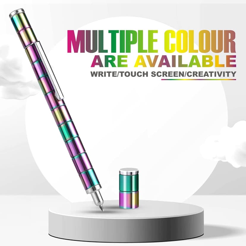 LARAH Color Fidget Pen Toy, Sensory Tool EDC Fidgeting Game for Adults, Cool Gadget Best for Stress and Anxiety Relief and Kill Time,Novelty Gifts for Teen and Adults