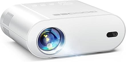 GooDee Smart Viedo Projector 4K with WiFi and Bluetooth, 1000ANSI Brightness Auto Keystone Focus Mini Movie Projector Portable for Home Theather Indoor/Outdoor