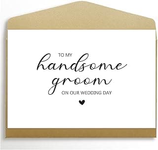 To My Husband on Our Wedding Day Card, To My Groom Card, Wedding Card to Husband