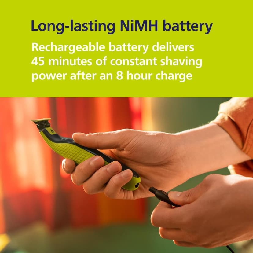 Norelco Philips Norelco OneBlade 360 Hybrid Face, Electric Beard Trimmer and Shaver, with 360 Blade Technology, 1x 360 Blade for Face, 5in1 Adjustable Comb, Model QP2724/90