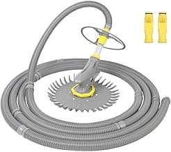 (2024 Upgrade) VINGLI Pool Vacuum Cleaner Automatic Sweeper Swimming Pool Creepy Vacuum (Grey)