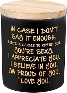 BFJLIFE Candles Gifts for Him Men Romantic Unique Husband Boyfriend Gifts for Valentines Fathers Day Christmas Anniversary Birthday Stocking Stuffers Novelty Lavender Scented Soy Candle