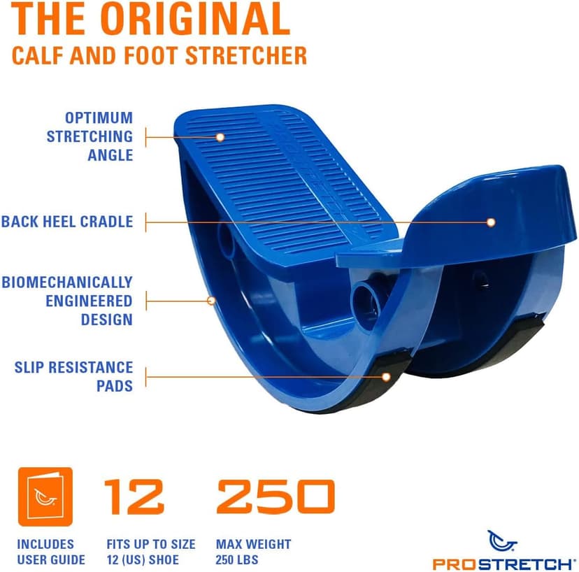 ProStretch the Original Calf Stretcher and Foot Rocker for Plantar Fasciitis, Achilles Tendonitis, and Tight Calves, Made in the USA
