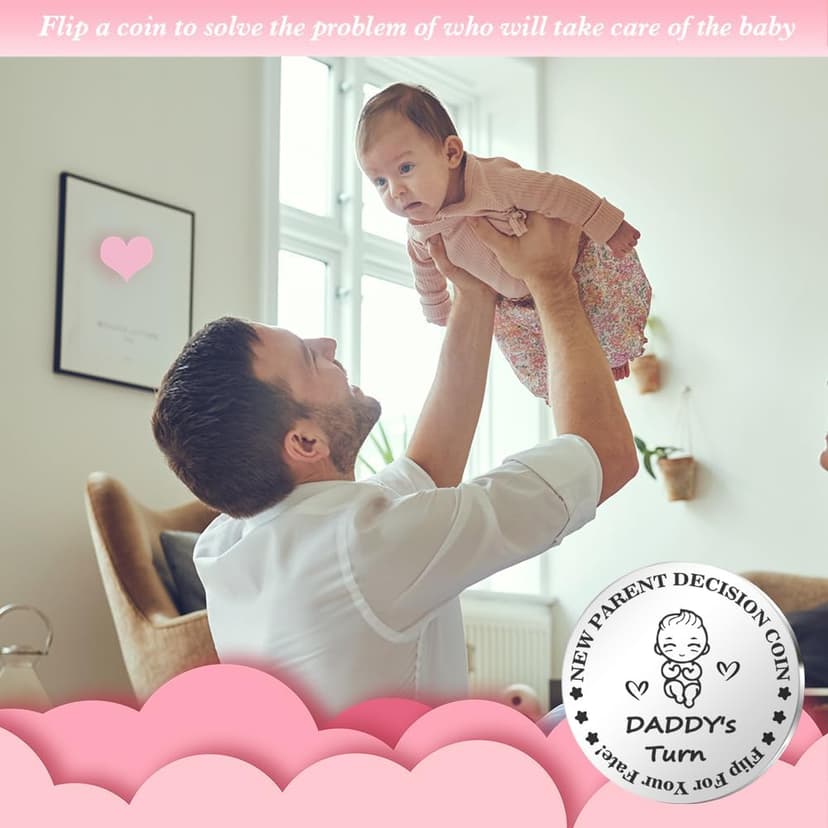 Funny Decision Coin - Double Side Gifts for New Moms & Dads