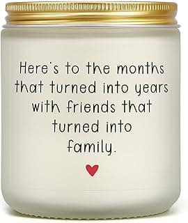 Friendship Gifts for Women Birthday, 50th 60th 70th 1955 Best Friend Birthday Gifts for Friends Female, Candles for Friends, Unique Thank You Gift to Friend Male Bestie BFF Coworker Woman Men Her Him