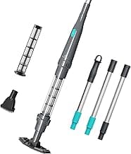 Handheld Spa Hot Tub Vacuum- Cordless Small Above Ground Pool Cleaner with 2 Brush Heads, 90 Mins Running Time, 12 Gallons/Min Powerful Suction, Ideal for Cleaning Debris and Sand Underwater, Black