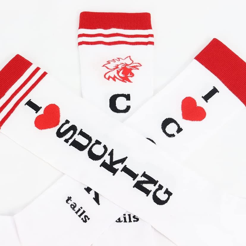 Funny Socks I Love Cocktails Knee Tube Party Stockings Gag Gifts for Christmas White Elephant Gift Exchange