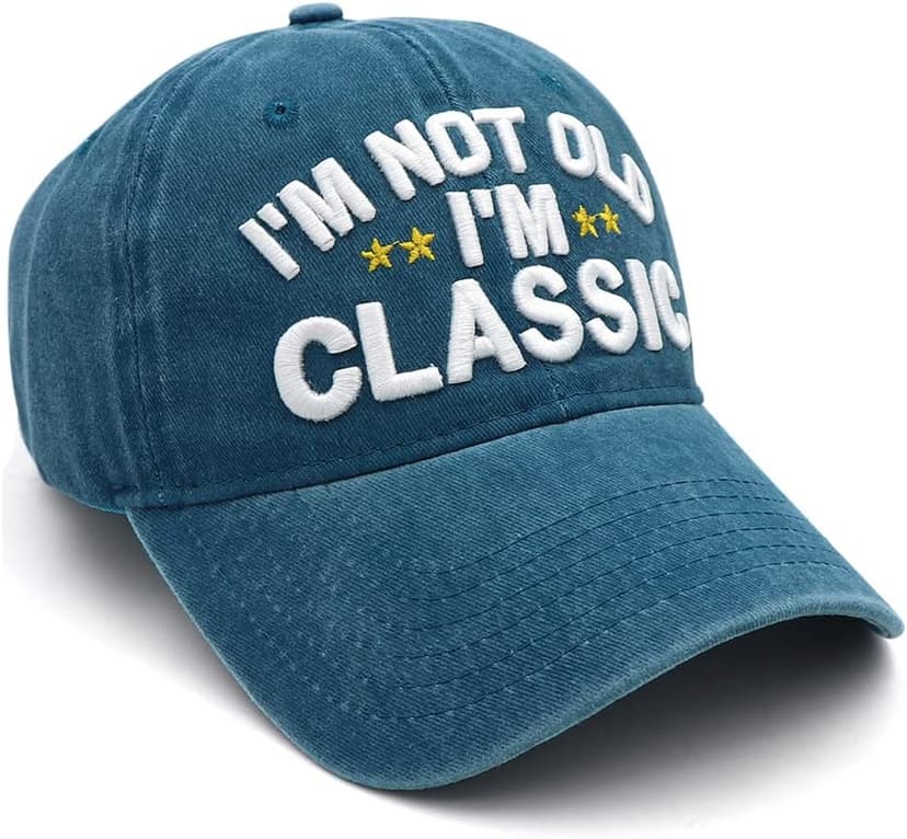 Funny Retirement or Birthday Gifts Hats for Men Women,I'm Not Old Classic Baseball Cap Gag Gifts for Dad Grandpa Old Man