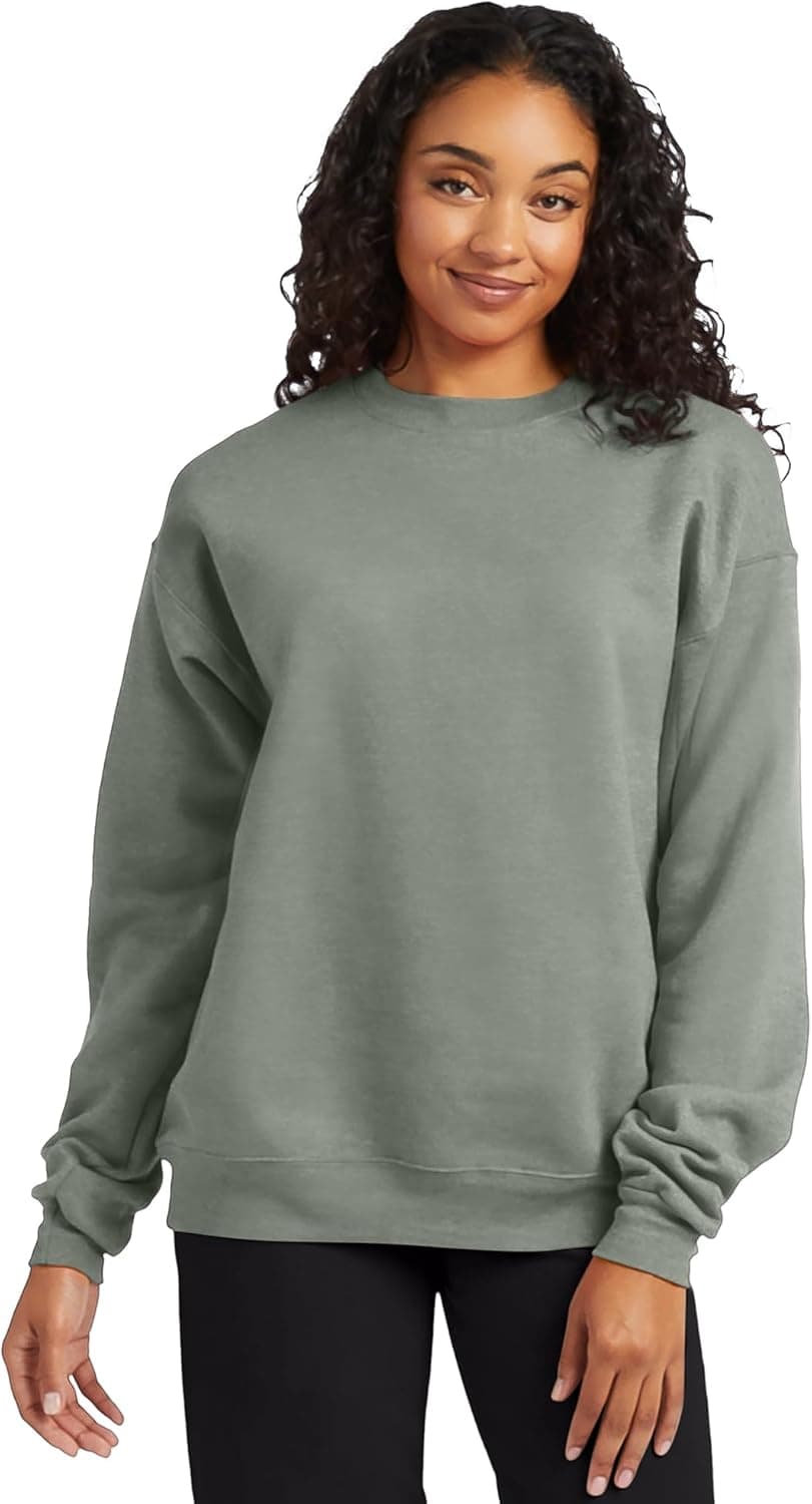 Hanes Men's Ecosmart Fleece Sweatshirt, Pullover Crewneck Sweatshirt, Big & Tall, 1 or 2 Pack