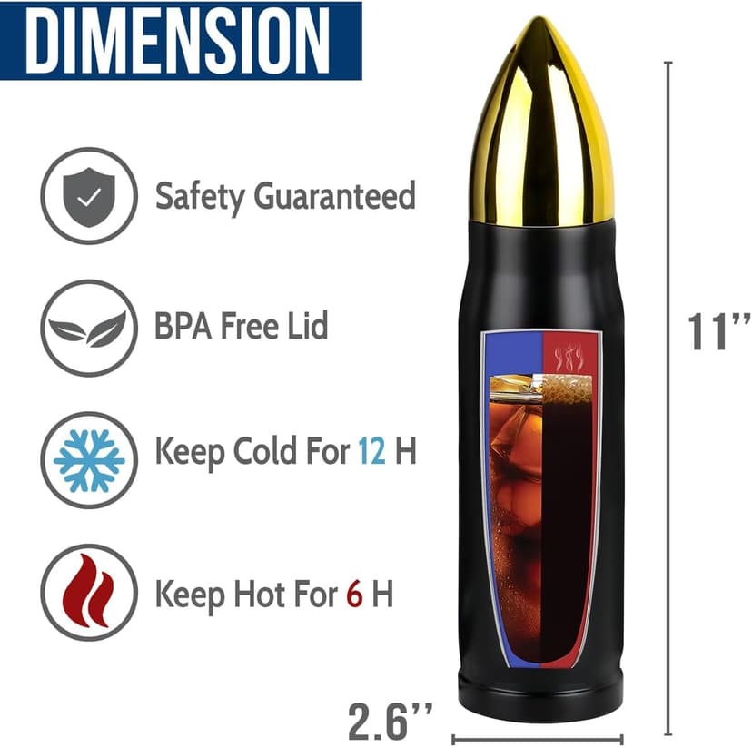 Retirement Gifts for Men, Christmas, Birthday Gift Ideas, The Legend Has Retired Tumbler, 17oz Insulated Tumbler with Patriotic American Flag Design - Funny Retirement Gift for Dad, Grandpa