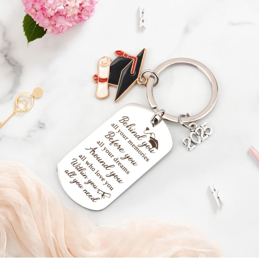 Graduation Gifts for Her 2025, She Believed She Could So She Did Tumbler, Congratulations Gifts for Women Girls Grad Keychain Notebook Pen, College High School Graduation Gift for Sister Friends