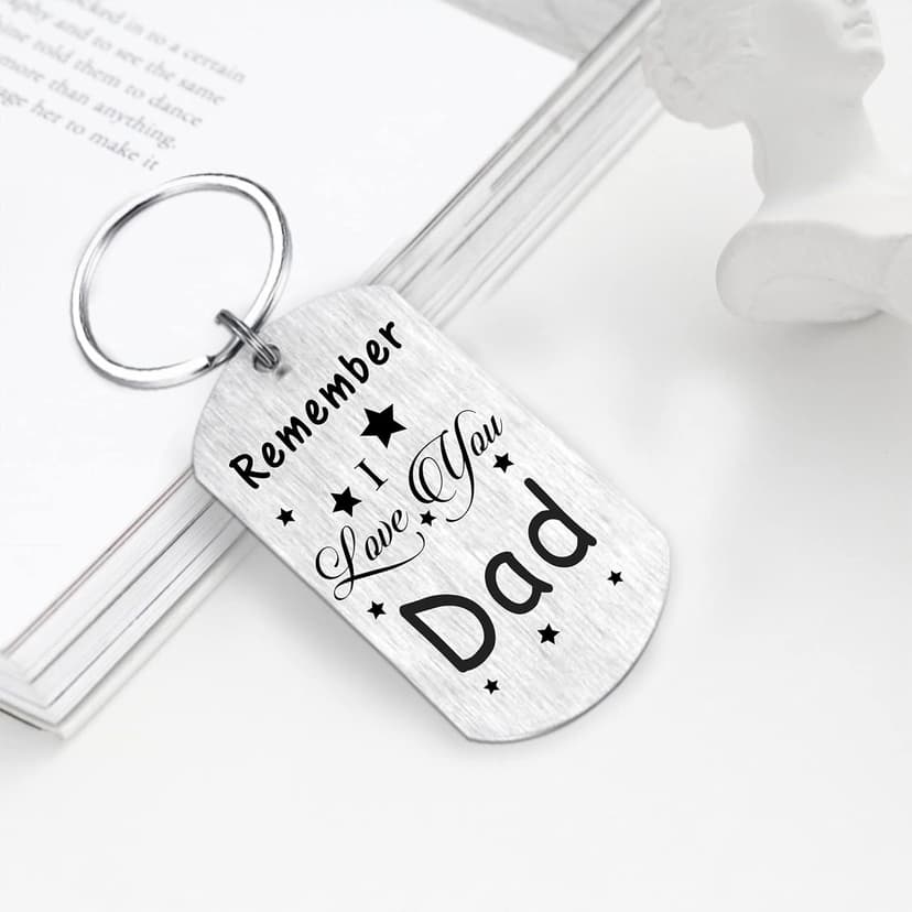 Resdink Dad Gifts from Daughter Son- Remember I Love You Dad Birthday Christmas Fathers Day Keychain