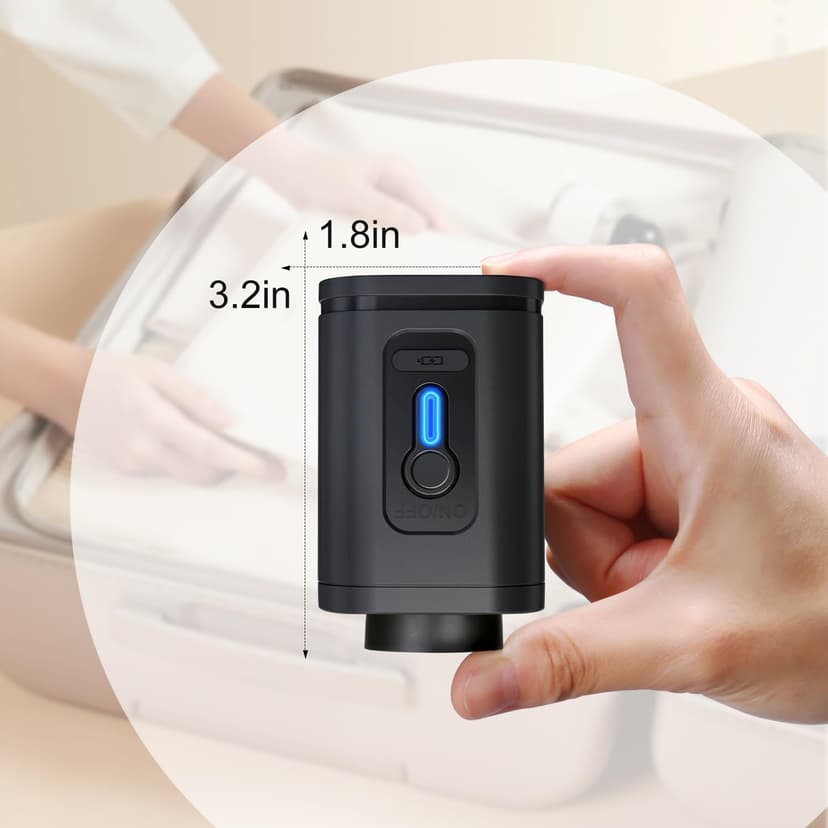 Combo 12 Pack Travel Vacuum Bags with Portable Electric Pump, Space Saver Vacuum Storage Bags for Clothing and Luggage, Travel Essentials