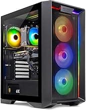 Skytech Gaming Nebula Gaming PC Desktop – AMD Ryzen 5 3600 3.6 GHz, NVIDIA GTX 1650, 500GB NVME SSD, 16GB DDR4 RAM 3200, 600W Gold PSU, 11AC Wi-Fi, Windows 11 Home 64-bit,Black