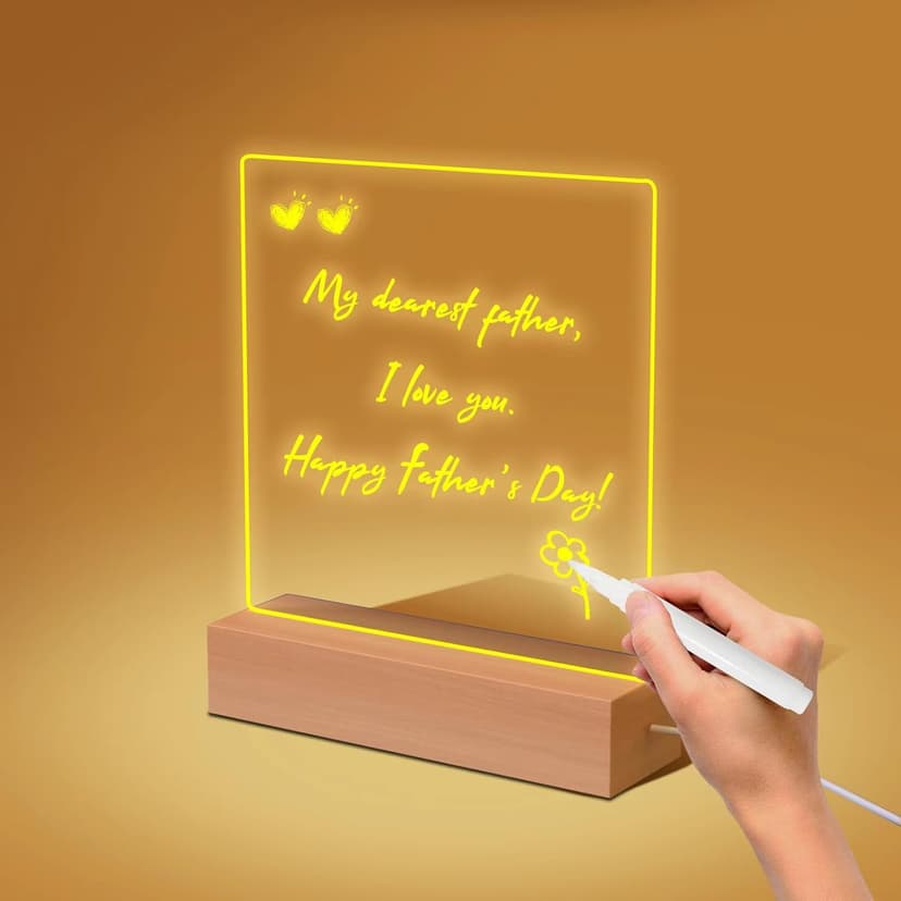 Gifts for Women Men Girls-Personalized DIY Night Light Message Board with Erasable Pen,Room/Home/Office Décor,Best Gift for Mother's Day/Father'sday/Birthday/Wedding/Anniversary