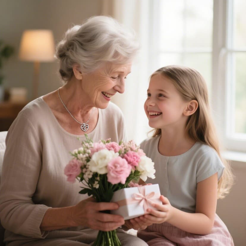 Infinity Heart Necklace Christmas Jewelry Gifts for Grandma Granddaughter Birthday Jewelry Gifts