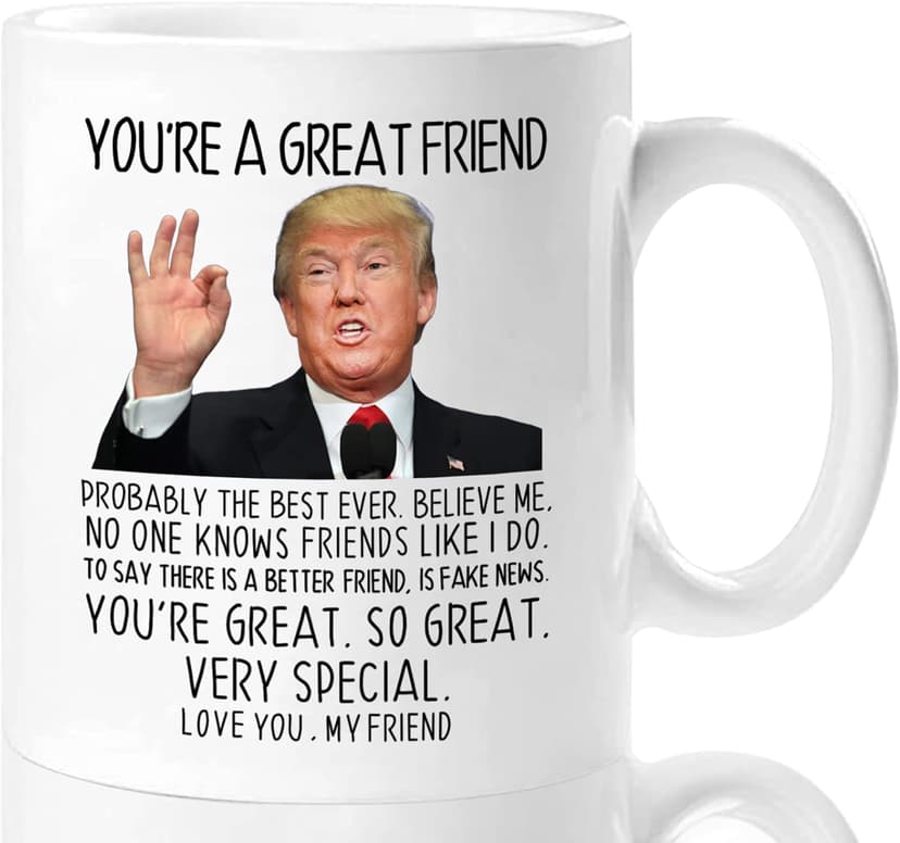 Aurahouse You're A Great Friend 11 Oz Coffee Mug, Christmas Gifts for Friends Men Women, Birthday Gifts for Best Friend, Funny Father's Day Gift Friends Present Ceramic Cup