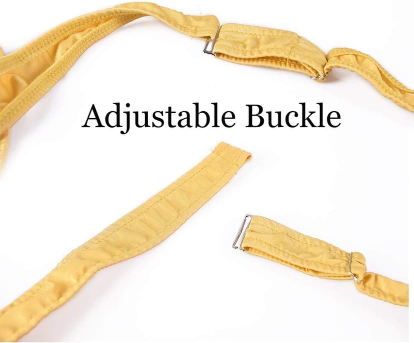 Rukisac Christmas Gag Gift Reindeer Underwear Mankini Men Thong Suits with Bells Pranks for White Elephant Exchange Gifts Valentines Day