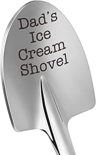 Christmas Father Gifts for Dad Daddy Father-in-Law Grandpa, Dad Birthday Gift from Daughter Son Father's Day Papa Grandfather Husband Brother Uncle, Funny New Bonus Step Dads Ice Cream Shovel Spoon