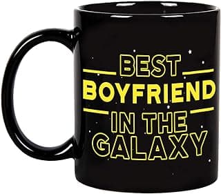 Fatbaby Best Boyfriend in the Galaxy Coffee Mug,Funny Birthday Valentine's Day Christmas Gifts For Boyfriend Him Tea Cup 11 oz