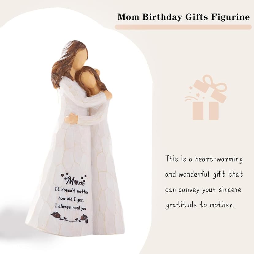 Mom Birthday Gifts,Mom Gifts from Daughters,5.5'' Mother and Daughter Figurine,Meaningful Gift for Mama on Birthday and Mother's Day (Mom Gifts)