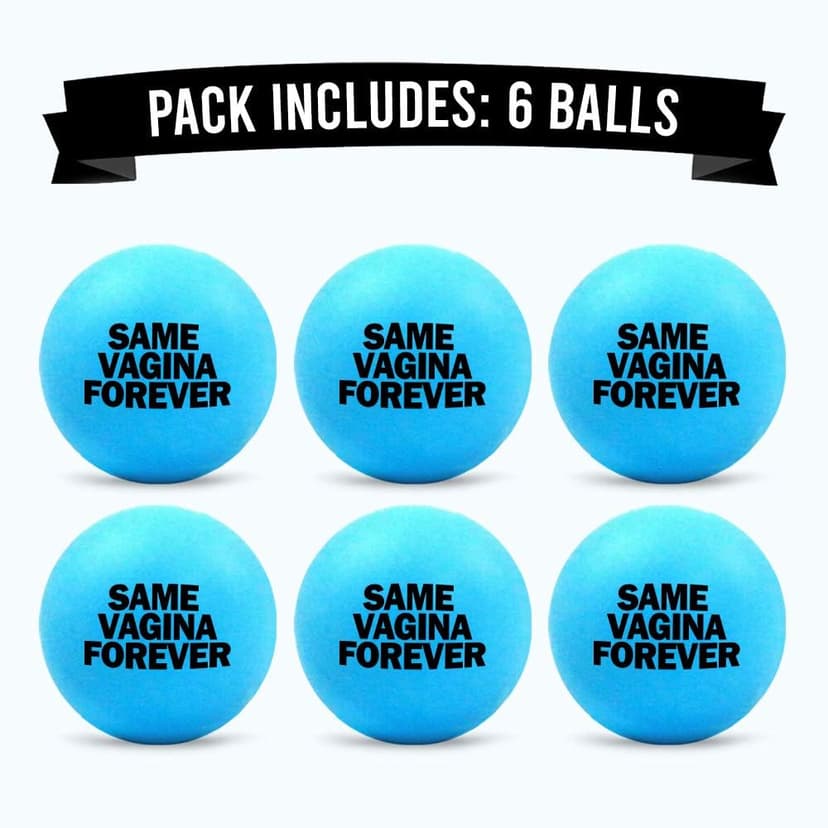 Sterling James Co. Bachelor Party Beer Pong Blue Balls – 6 Pack – Funny Stag Party Decorations, Ideas and Supplies