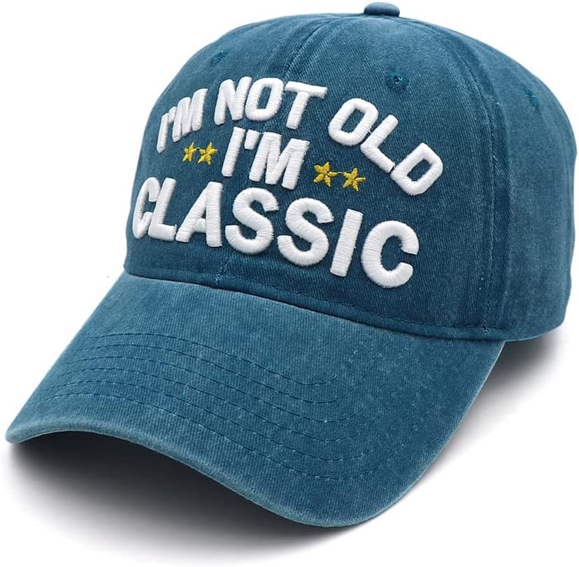 Funny Retirement or Birthday Gifts Hats for Men Women,I'm Not Old Classic Baseball Cap Gag Gifts for Dad Grandpa Old Man