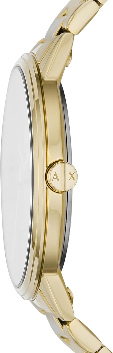 A|X Armani Exchange Men's Watch with Three-Hand Analog Display and Stainless Steel or Leather Band, Watch for Men