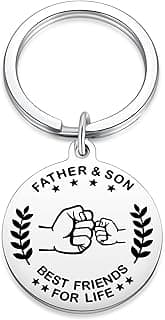 Dad Keychain from Son Funny Papa Key Chains Gifts for Daddy Unique Fathers Day Birthday Christmas Presents