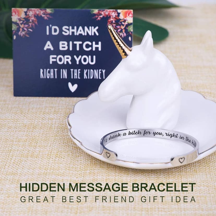 DUMBEN Hidden Message Bracelet - Meaningful gifts for Women, Great Friend Gifts, Unique Friendship Jewelry, Perfect Birthday Gifts for Women Freind BFF Sister..…