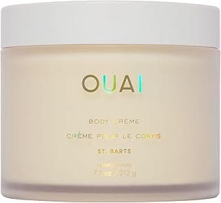 OUAI Body Cream, St. Barts - Hydrating Whipped Body Cream with Cupuaçu Butter, Coconut Oil and Squalane - Softens Skin and Delivers Healthy-Looking Glow - Sulfate-Free Skin Care (7.5 Oz)