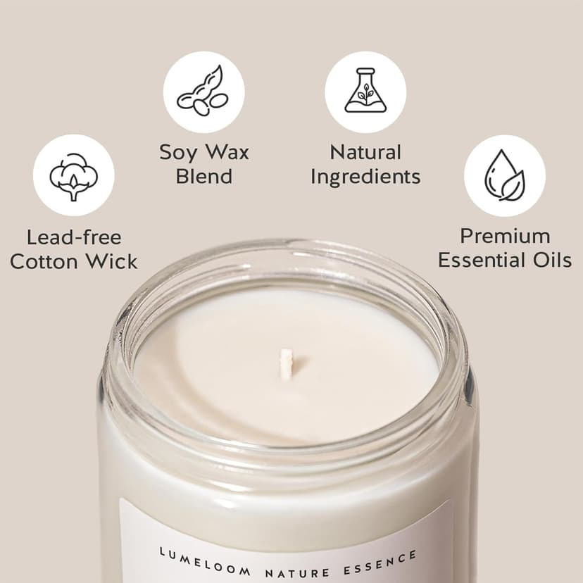 Thank You Gifts for Women, Men - 9oz Lavender Scented Soy Wax Candle - Thank You Candle, Hostess, Appreciation Gifts for Women, Teacher, Coworkers, Friend, Nurse, Boss, Christmas