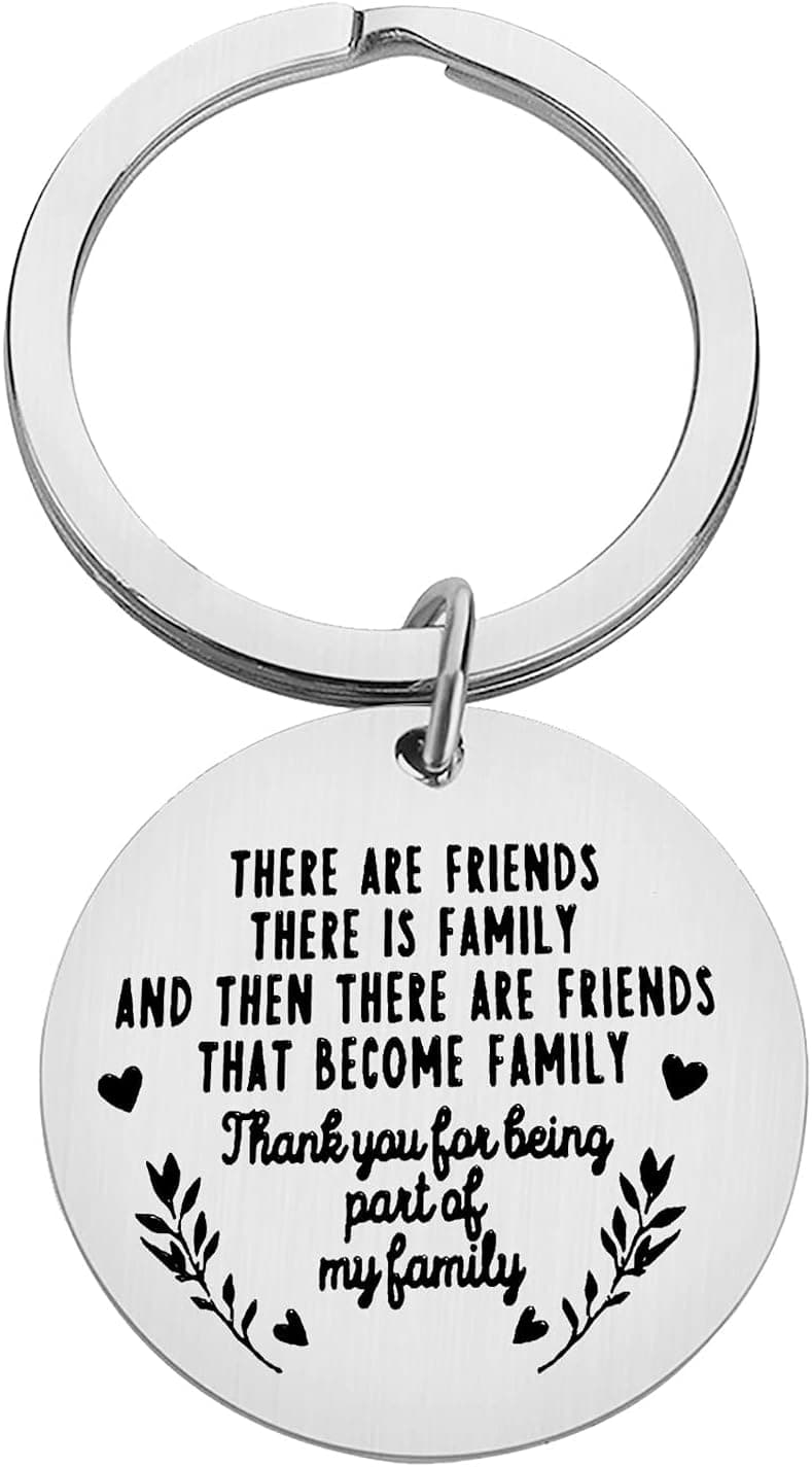 Friendship Gifts Best Friend Keychain Thank You Gift for Best Friend BFF Bestie Soul Sister Friend Appreciation Gifts, Birthday Christmas Gifts for Best Friend, Thank You for Being Part of My Family