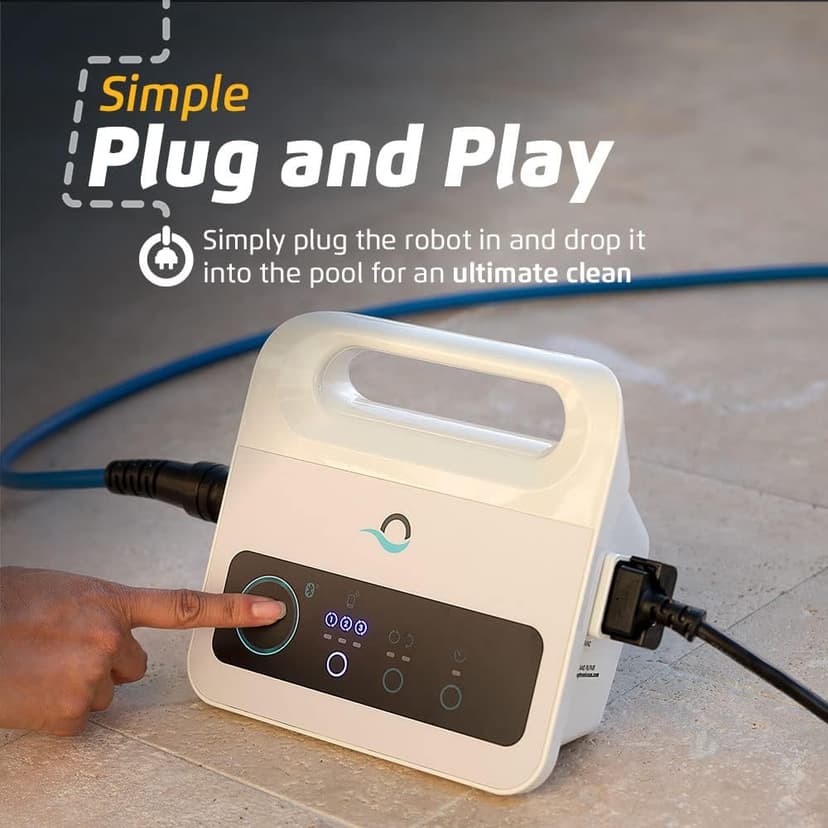 Dolphin Nautilus CC Automatic Robotic Pool Vacuum Cleaner, Wall Climbing Scrubber Brush, Top Load Filter Access, Ideal for Above/In-Ground Pools up to 33 FT in Length