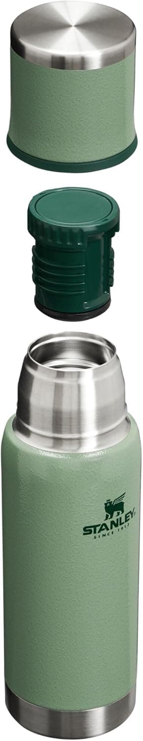 Stanley Adventure to Go Insulated Travel Tumbler - 17 OZ - Leak-Resistant Stainless Steel Insulated Bottle with Insulated Cup Lid and Splash-Free Stopper, Hammertone Green, 10-10816-001