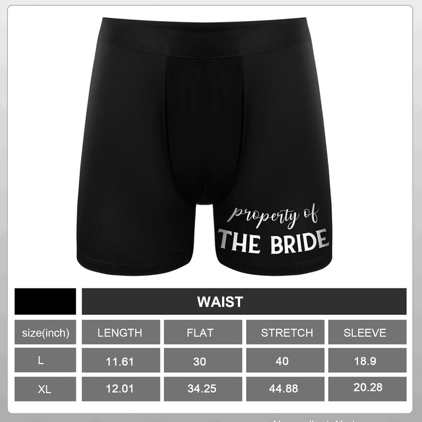 Geyoga 3pcs Groom Gift Set Wedding Gifts for Groom Include Boxer Brief Underwear Socks Wedding Gift for Husband from Bride