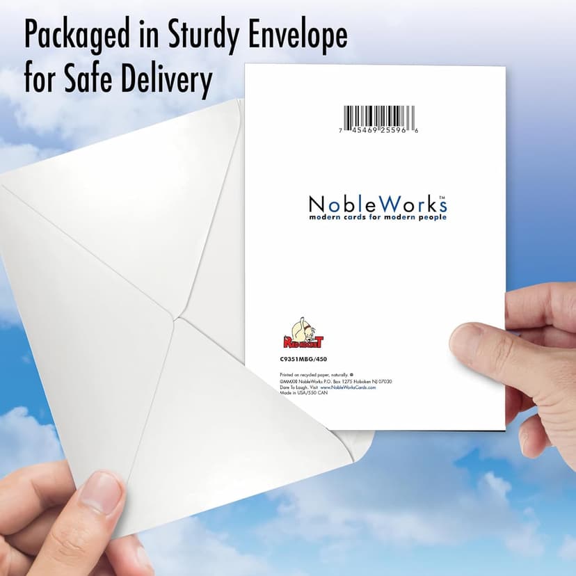 NobleWorks - 80th Happy Birthday Card Funny - 80 Year Old Celebration, Milestone Humor Card for Grandparents, Parents - In Celsius 80 C9351MBG