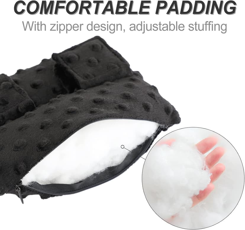 Pacemaker Pillow Chemo Port Pillows for Mastectomy, Open Heart Surgery Recovery Gifts Breast Cancer Bypass Post Surgery Cushion, Minky Dot Black