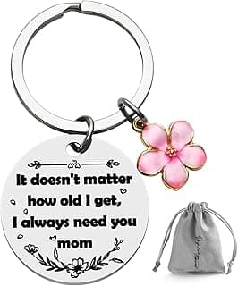 Mother's Day Mom Gifts,Daughter Son for Mom Birthday Christmas Meaningful Gifts,Unique Keepsakes Keychain