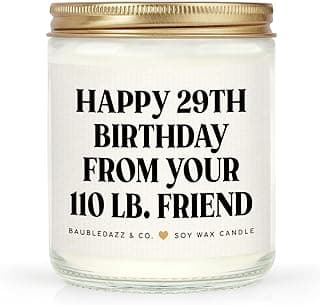 BaubleDazz Funny Best Friend Birthday Gifts for Women- Handmade Lavender Soy Wax Candle- Happy 30th, 40th, 50th, 60th,70th Birthday Gifts for Women, Friend, Her, Bestie (7oz)