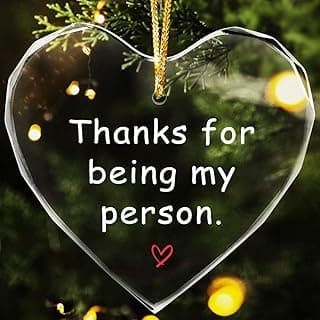 Thanks for Being My Person Gifts,Thank You GITS for Women Appreciation Gift for Friends,Crystal Hanging Ornament