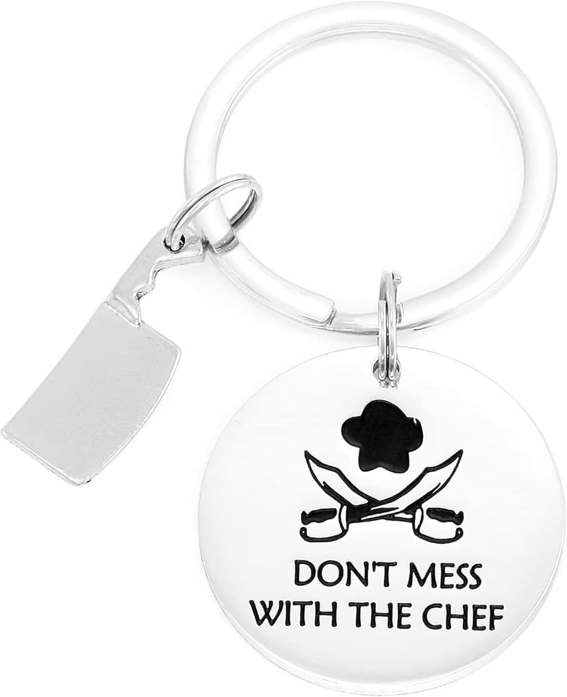 HUTIMY Chef Gifts Keychain for Cooks Men Women Best Chefs Jewelry Ideas Culinary Gift Baking Themed Presents for a Baker the Cooker Cook Keychain