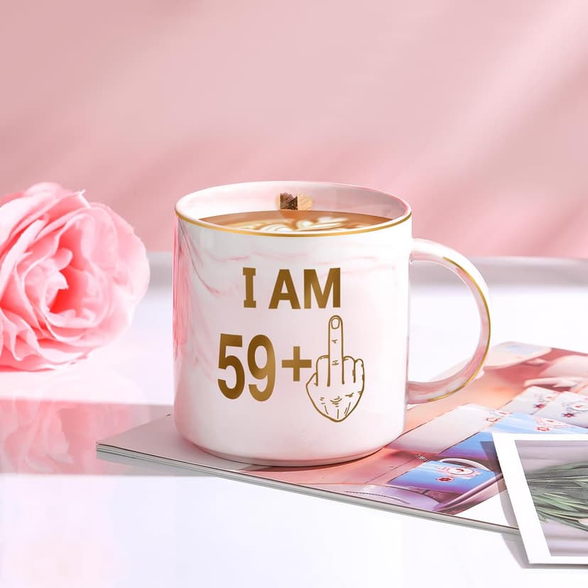 60th Birthday Gifts for Women Funny 60 Year Old Birthday Gifts for Women Turning 60 Gift for Woman 60th Bday Decorations for Woman Mom Her - Coffee Mug Card Makeup Bag Toilet Paper