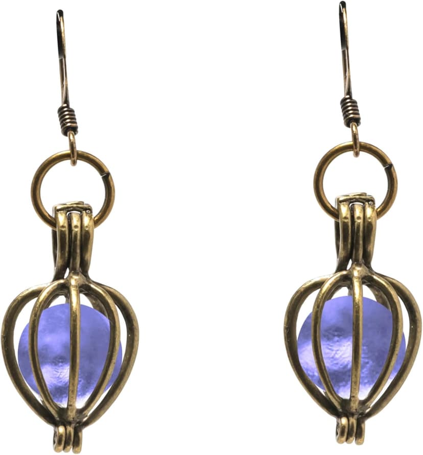 Bottled Up Designs Handmade Brass Drop Earrings, Sterling Silver, Eco Friendly, Recycled Vintage Bottles, Made in USA, Birthday Gifts, Mothers Day, Women, Anniversary