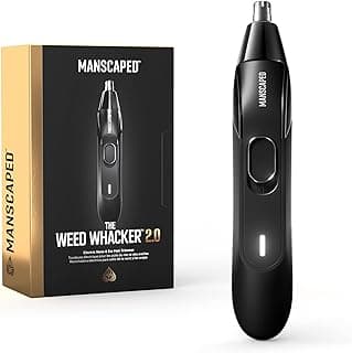MANSCAPED MANSCAPED® The Weed Whacker® 2.0 Electric Nose & Ear Hair Trimmer – 7,000 RPM Precision Tool with Rechargeable Battery, Wet/Dry, Easy to Clean, Improved Stainless Steel Replaceable Blade