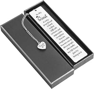 Ouligay Friend Bookmark for Women Book Lovers Gifts Friendship Bookmarks Metal Book Marker for Reading Women Best Friend Gifts for Besties BFF Long Distance Friendship Present Reader Book Club Gifts