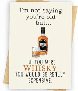 Greeting Card, Birthday Card for Husband, Men, Boyfriend, Him, Funny Gift, Happy Birthday, Premium 400gsm Cardstock