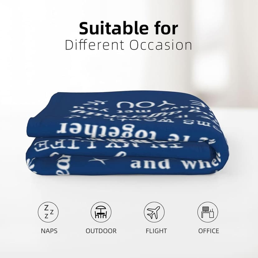 Boyfriend Gifts from Girlfriend, Birthday Gifts for Him Boyfriend Ideas, Anniversary Meaningful Gifts for Boyfriend Throw Blanket 60" x 50"