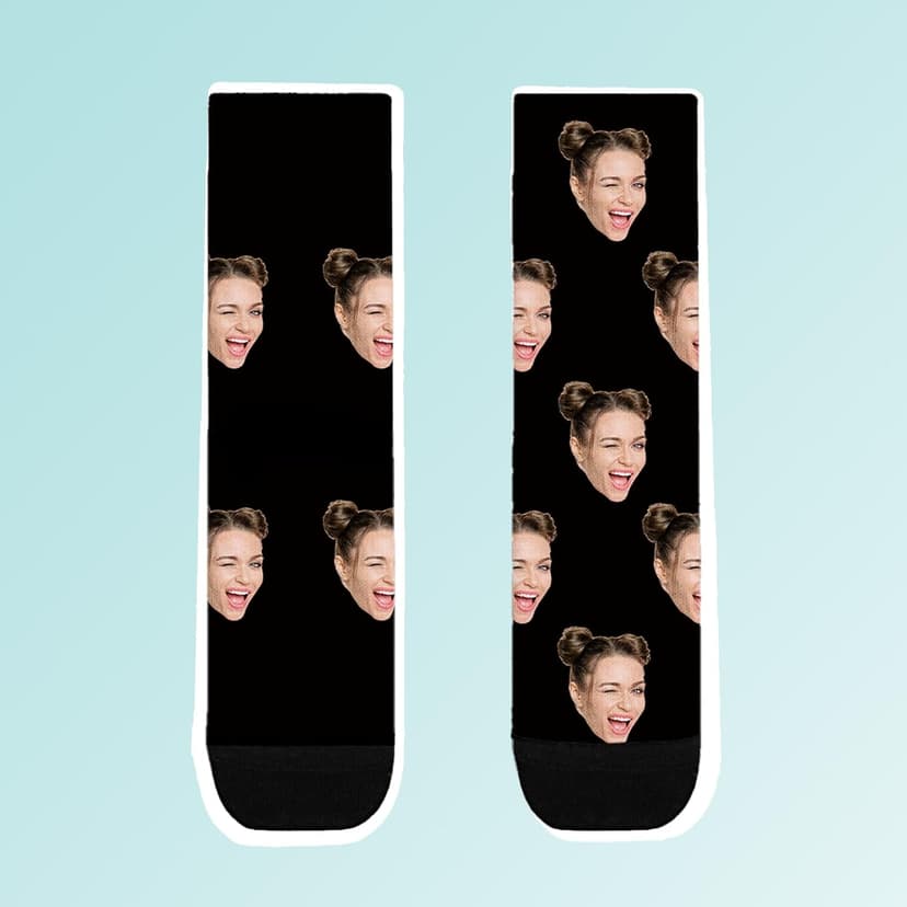 Bemaystar Custom Socks with Photo,Personalized Socks Gifts,Funny Sock Gag Gifts